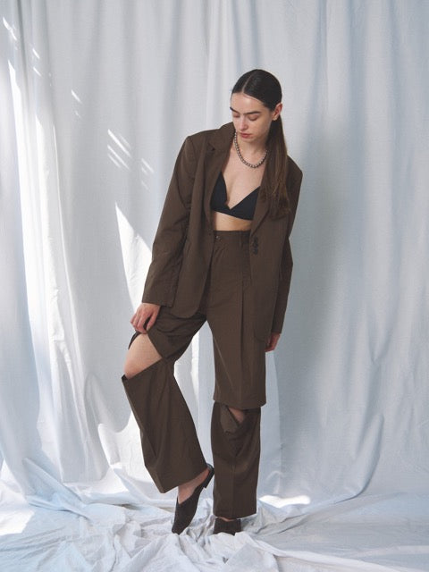 3WAY CUTOUT TROUSERS(ｽﾘｰｳｪｲｶｯﾄｱｳﾄﾄﾗｳｻﾞｰ)