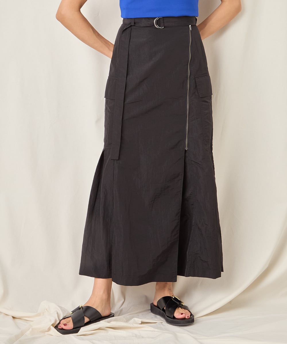 NYLON LONG SKIRT