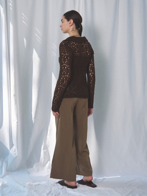 MOHAIR POLO KNIT CD(ﾓﾍｱﾎﾟﾛﾆｯﾄｶｰﾃﾞ)
