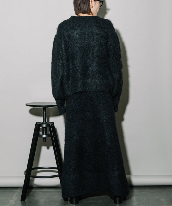KEGAKI HALF CARDIGAN KNIT SKT