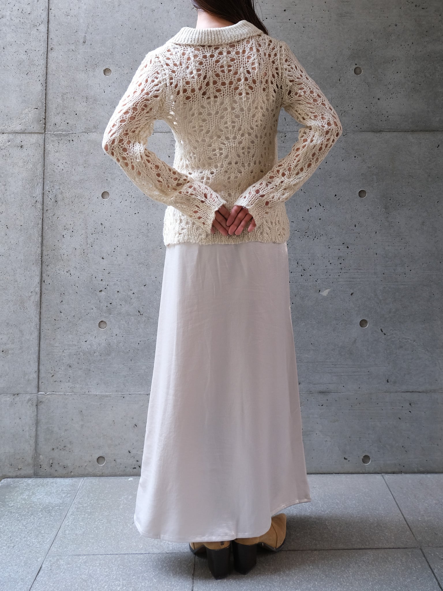 MOHAIR POLO KNIT CD(ﾓﾍｱﾎﾟﾛﾆｯﾄｶｰﾃﾞ)