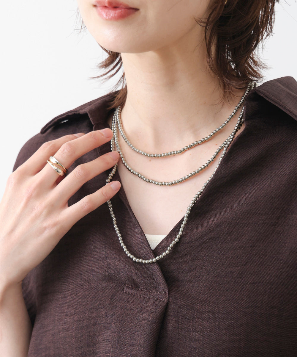 ｍａｎｙｗａｙボールチェーンネックレス［4/30発送予定］