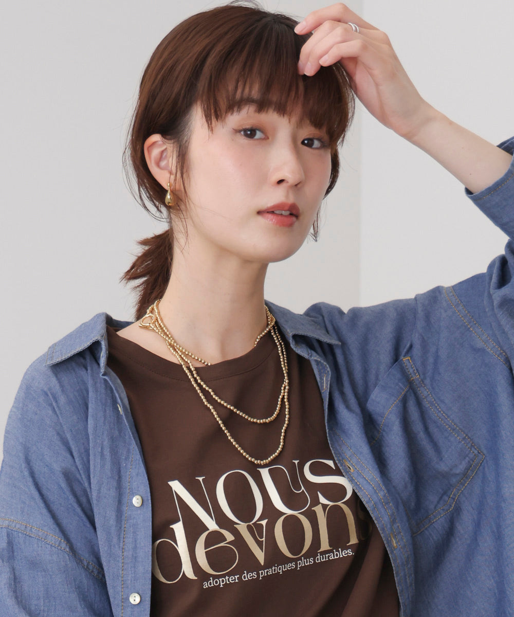 ｍａｎｙｗａｙボールチェーンネックレス