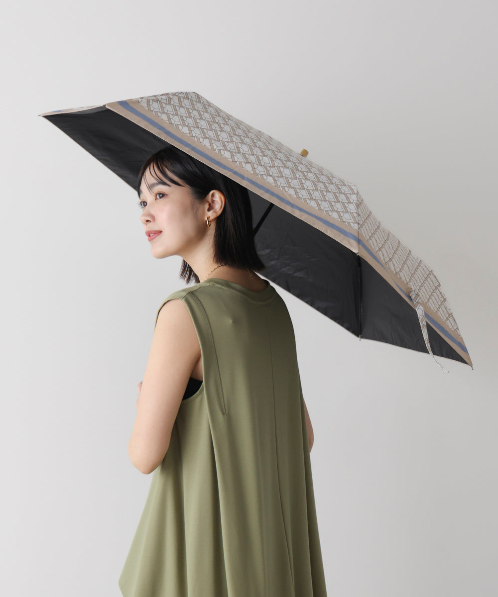 ノベルティ】晴雨兼用オリジナル柄折りたたみ日傘