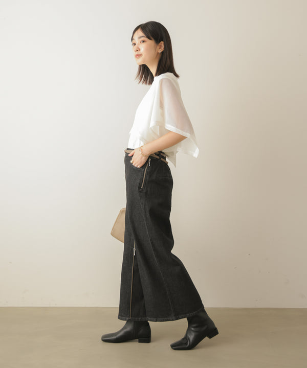 ストレッチローヒールショートブーツ［10/9発送予定］