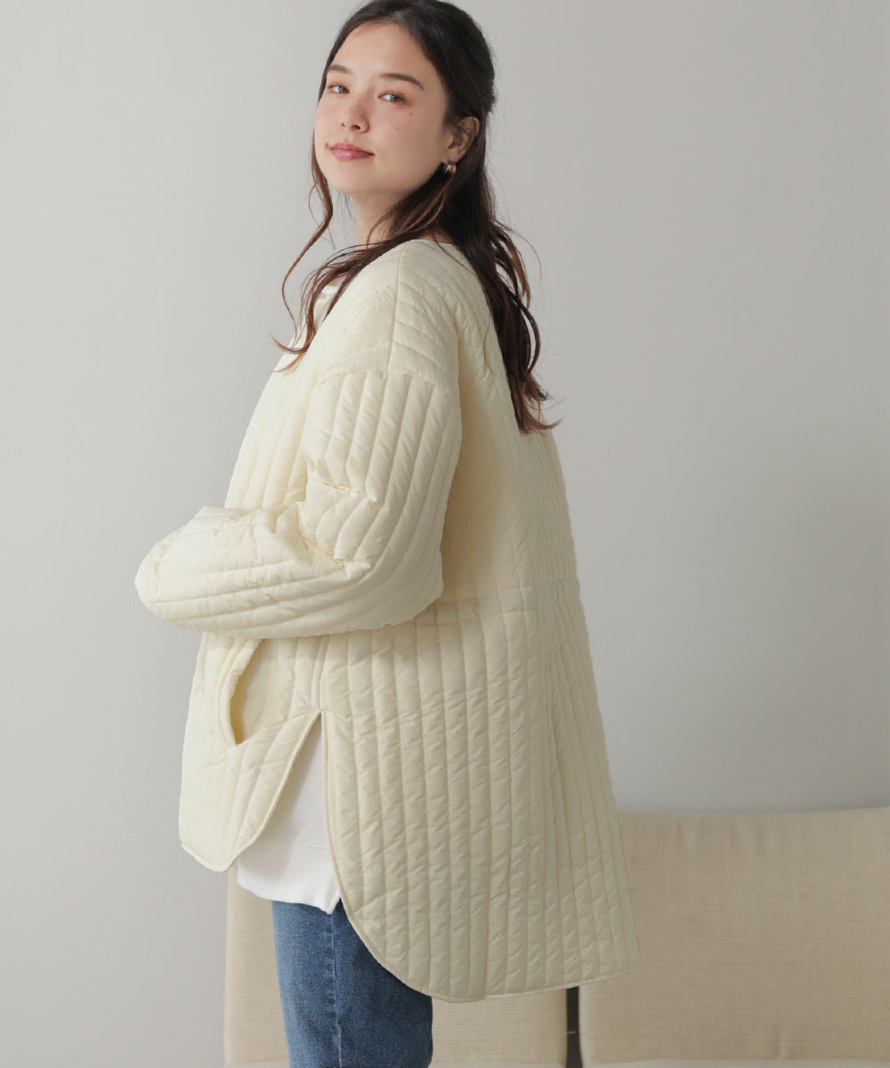 BouJeloud リバーシブル中綿コート