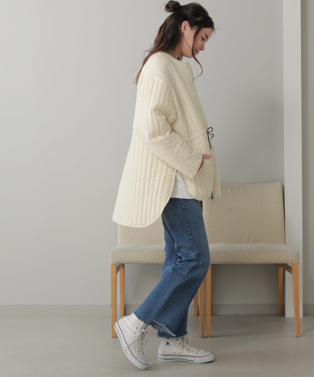 BouJeloud リバーシブル中綿コート