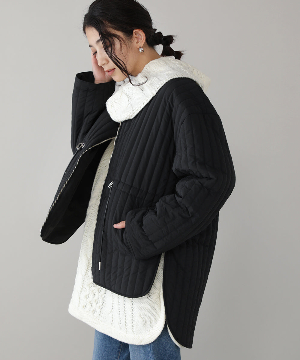 BouJeloud リバーシブル中綿コート