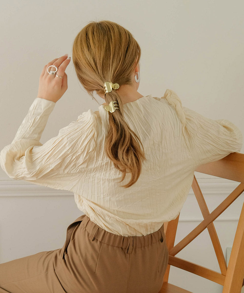 Bab【Bab×KANAMI】Washer Blouse