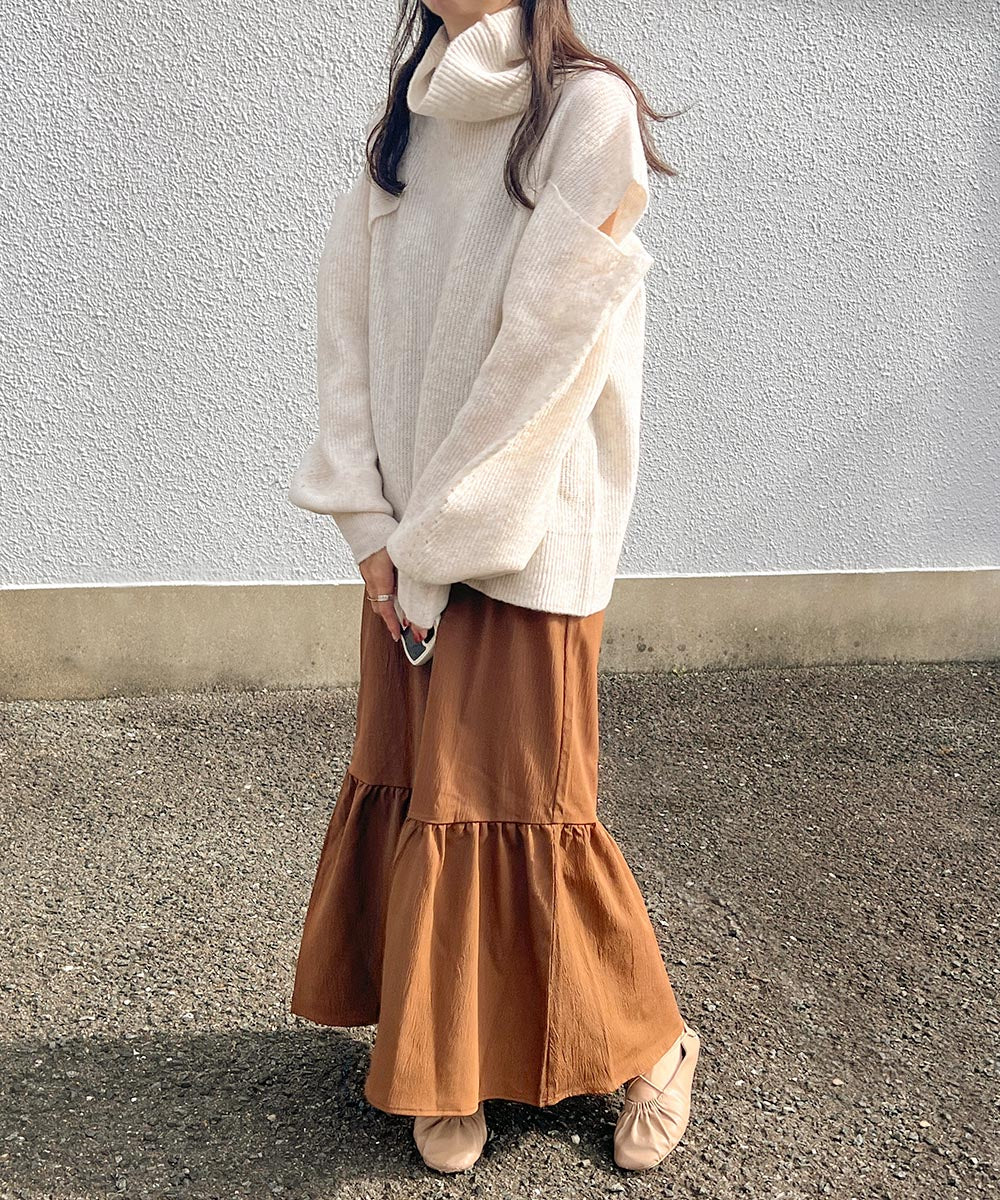 【AYACA×Bab】ショルダー開きニットＴＯＰS