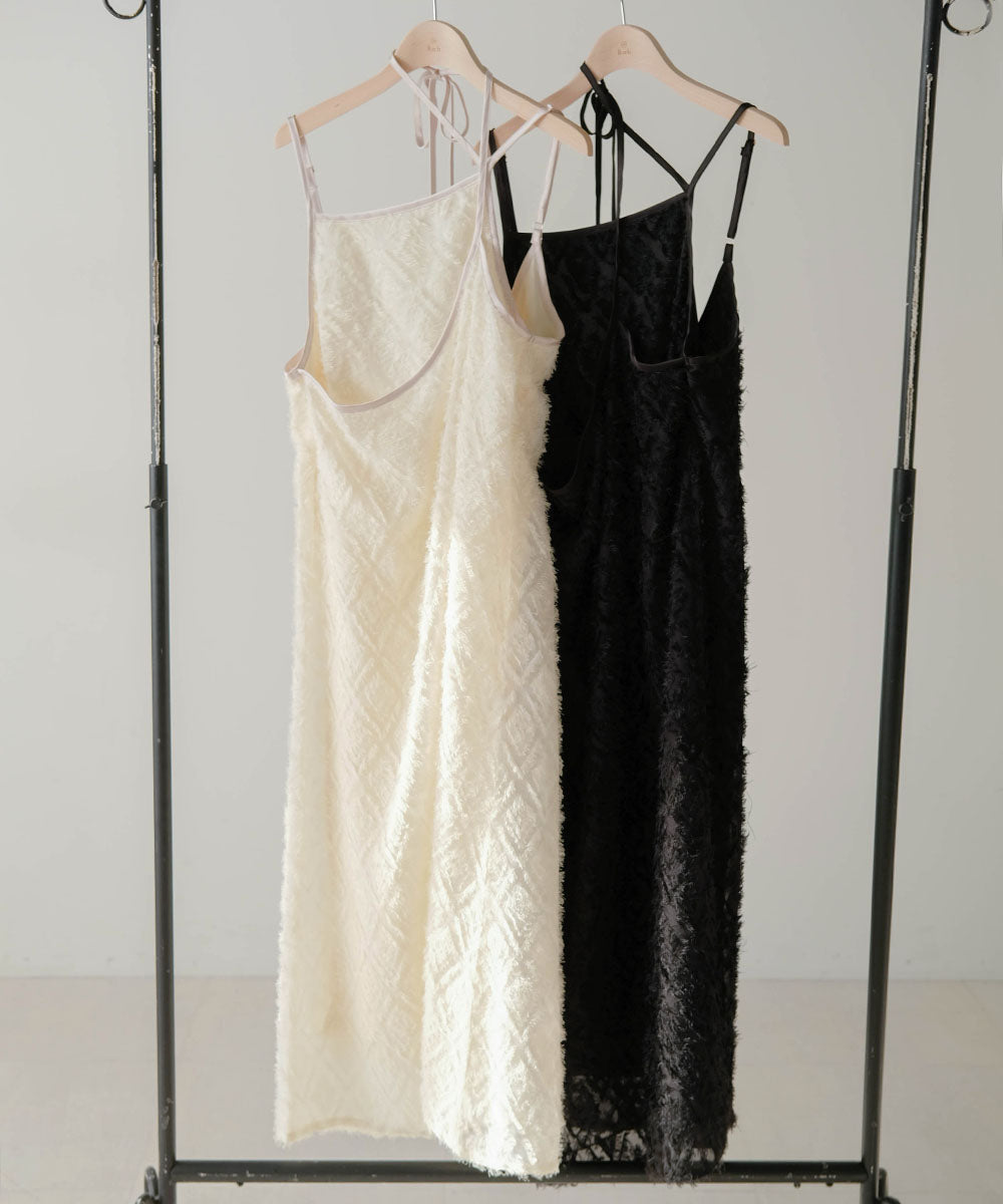 【koko×Bab】SHAGGY CROSS ONEPIECE