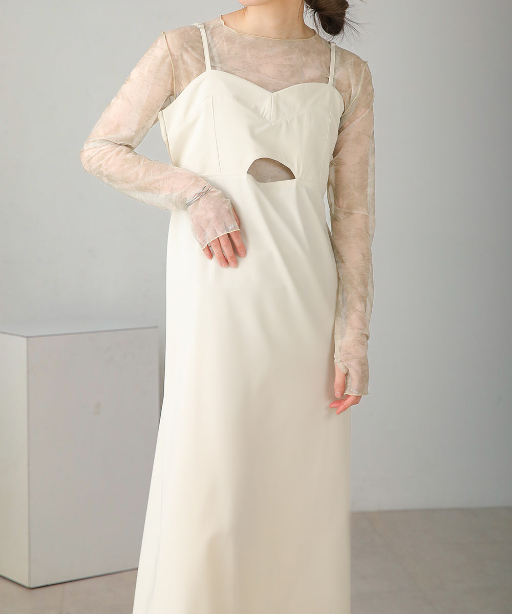 ビスチェキャミワンピース