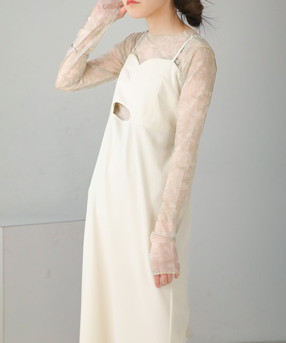 ビスチェキャミワンピース