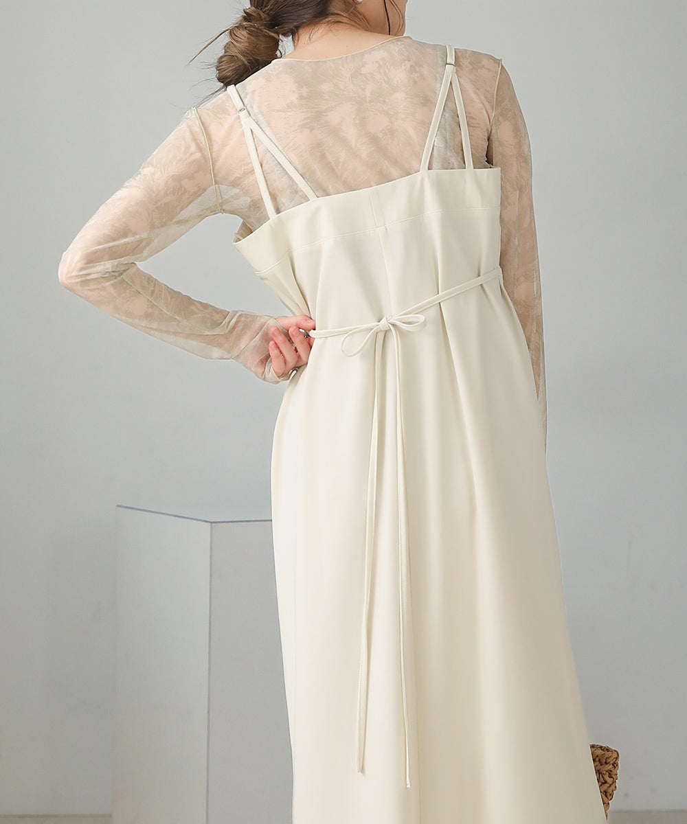 ビスチェキャミワンピース