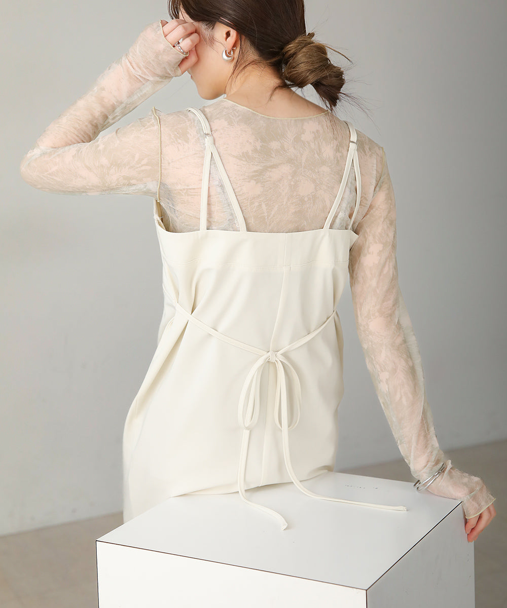 ビスチェキャミワンピース