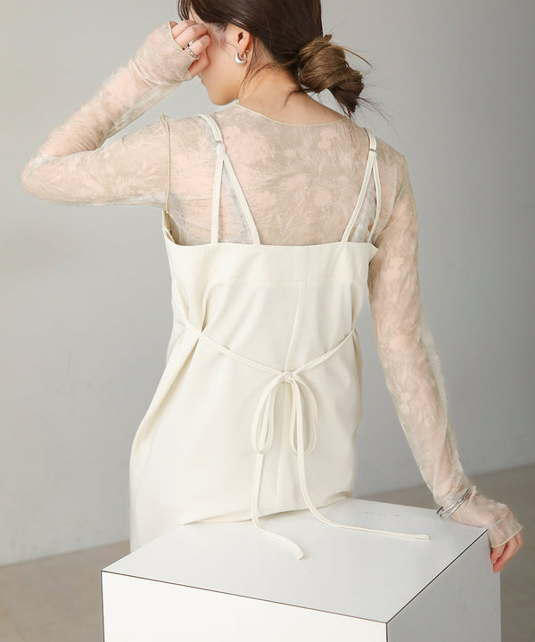 ビスチェキャミワンピース