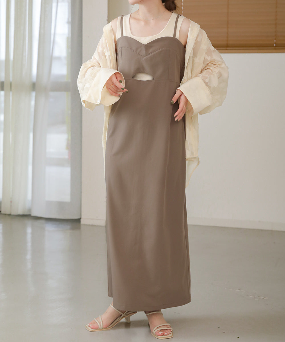 ビスチェキャミワンピース