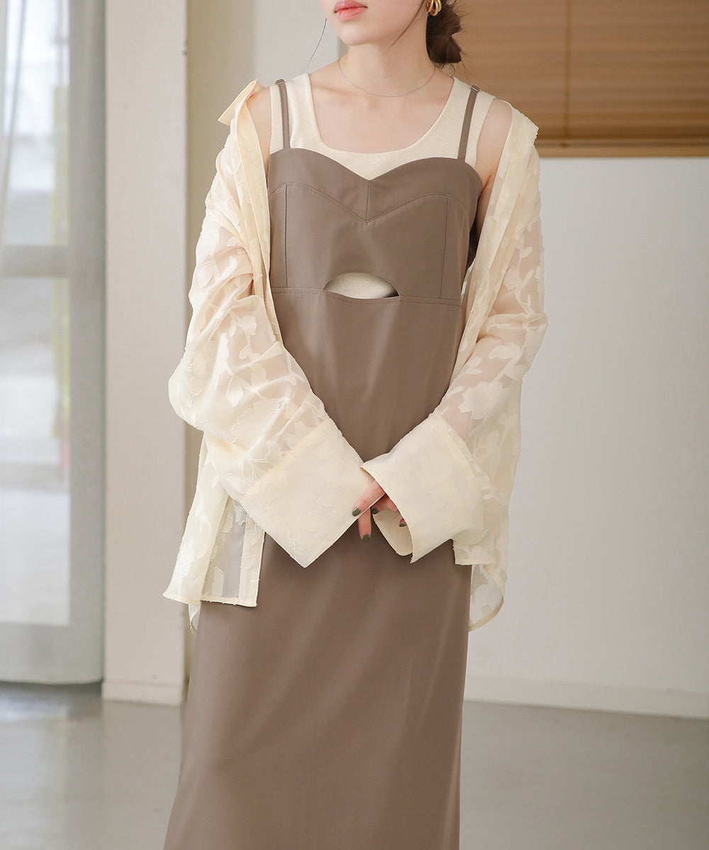 ビスチェキャミワンピース