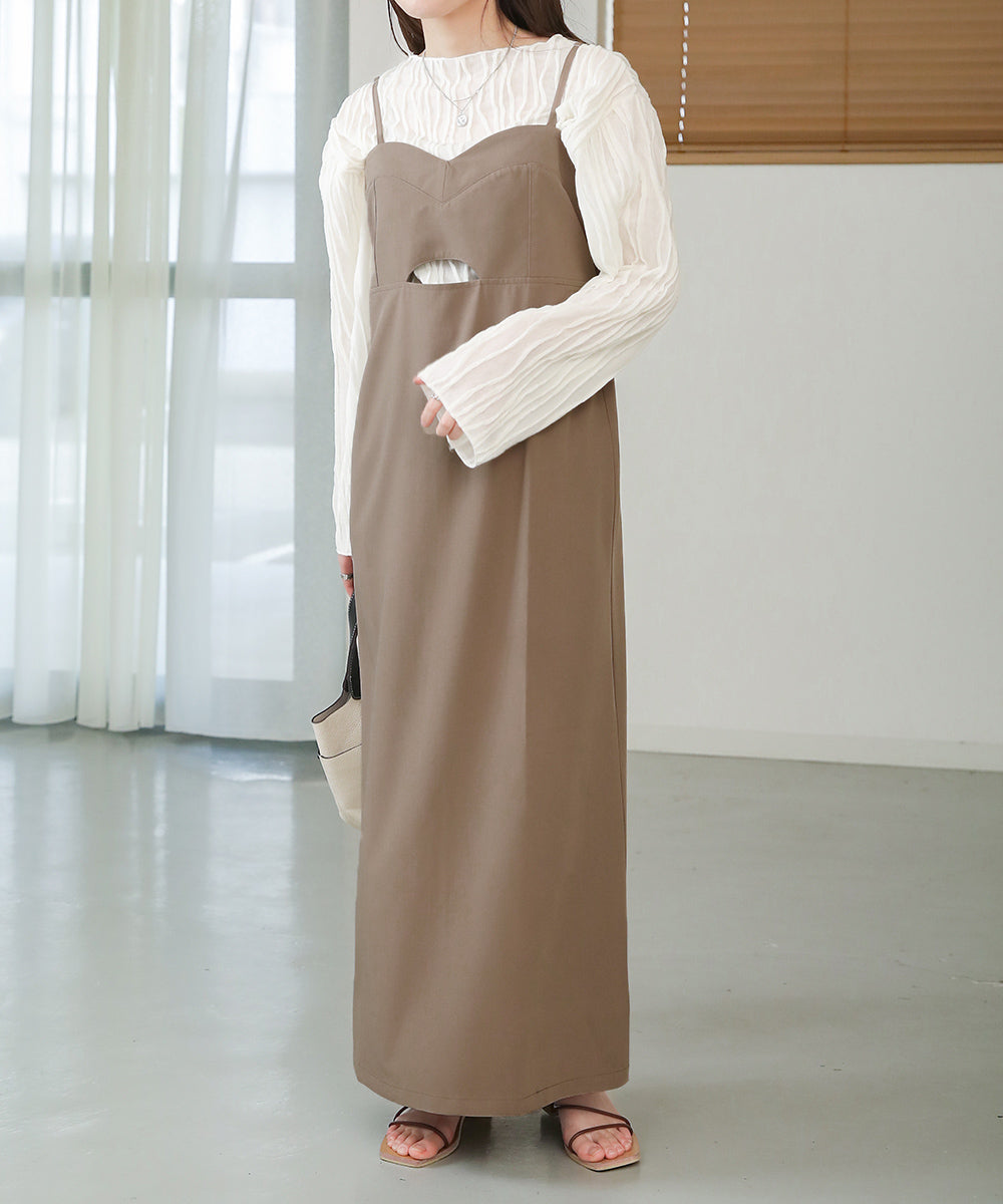 ビスチェキャミワンピース