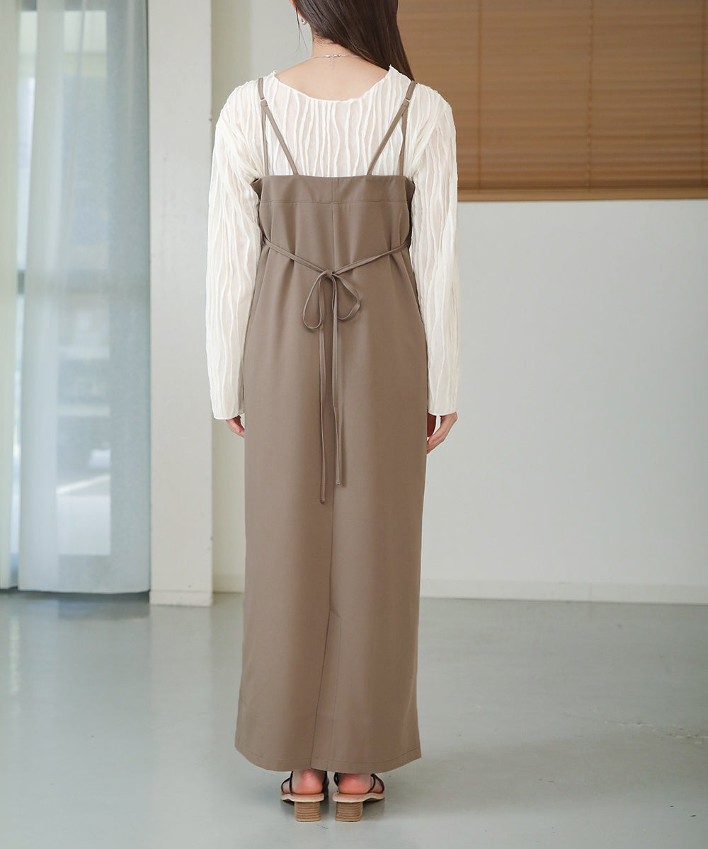 ビスチェキャミワンピース