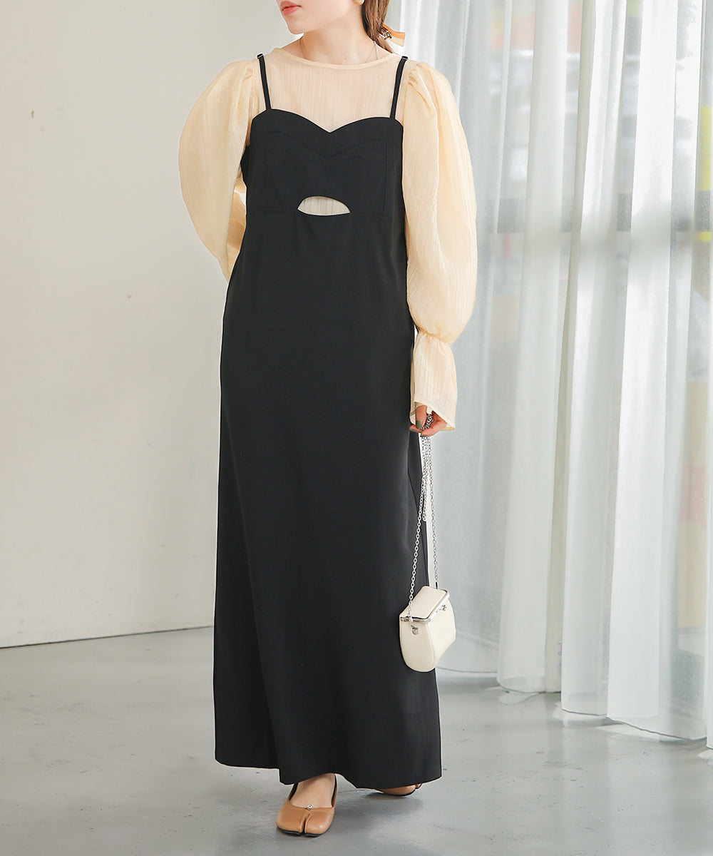 ビスチェキャミワンピース