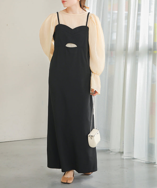 ビスチェキャミワンピース