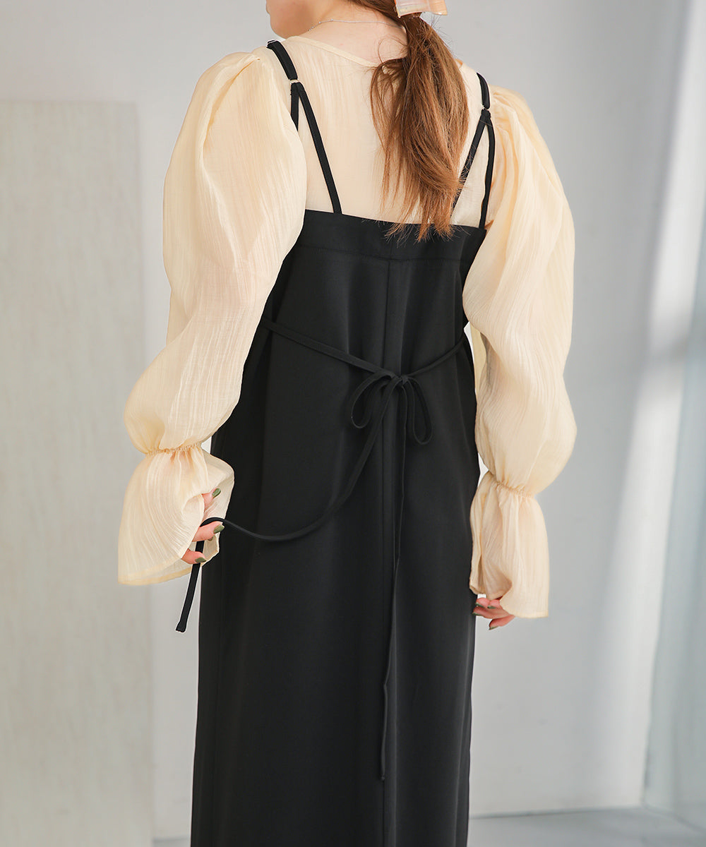 ビスチェキャミワンピース