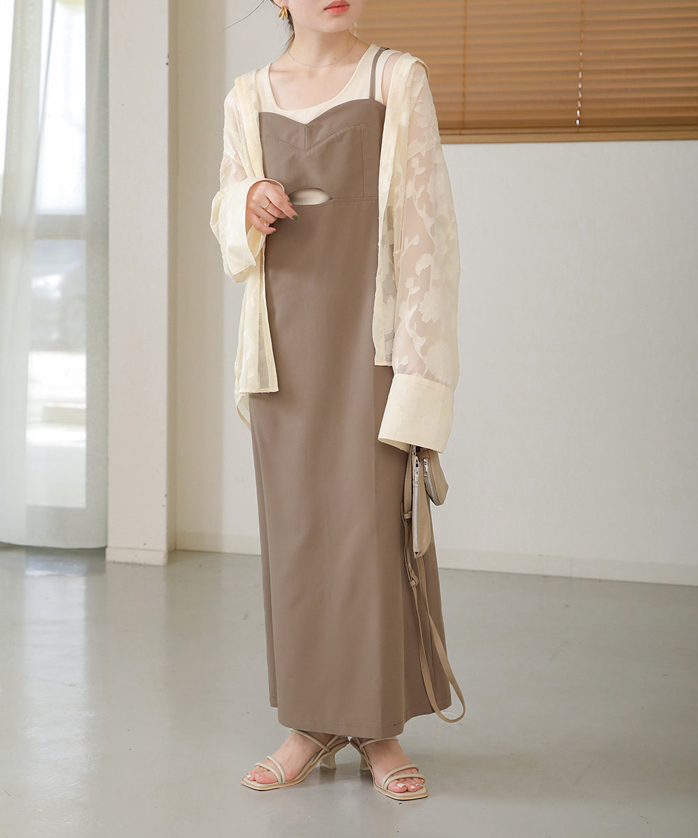 ビスチェキャミワンピース