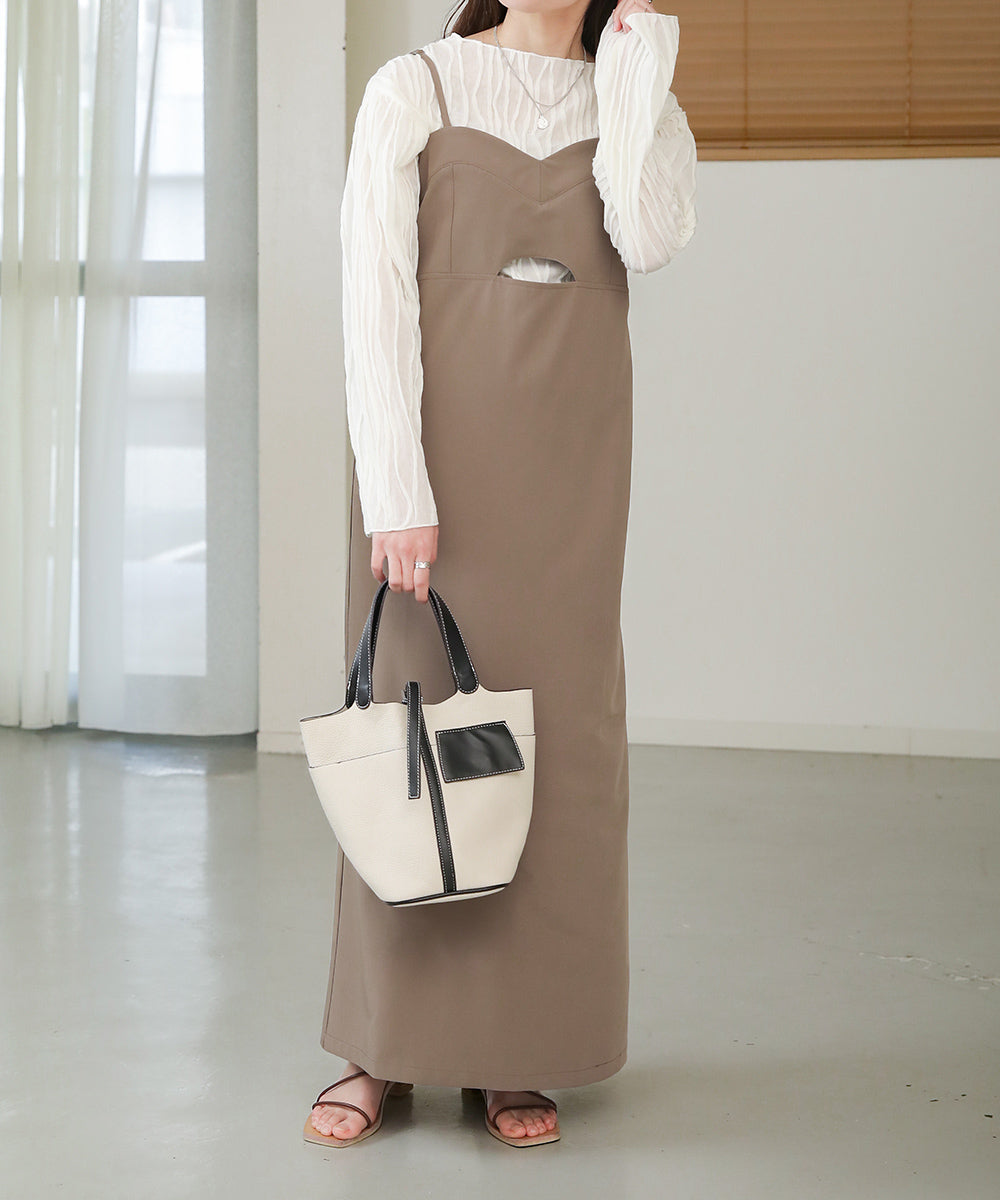 ビスチェキャミワンピース