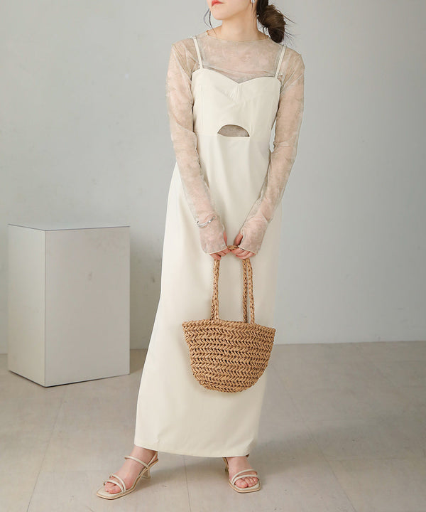 ビスチェキャミワンピース