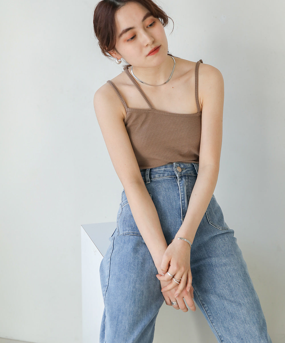 Bab カップ付きアシメキャミソール
