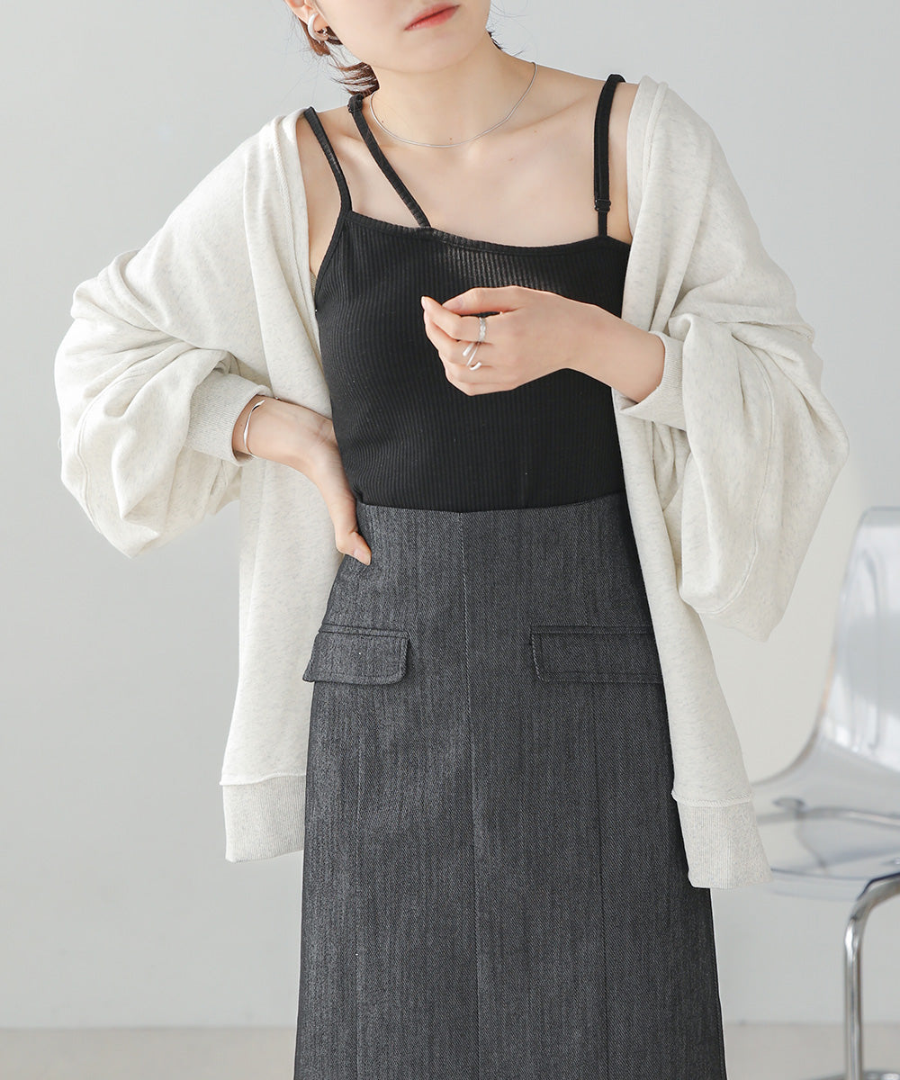 Bab カップ付きアシメキャミソール
