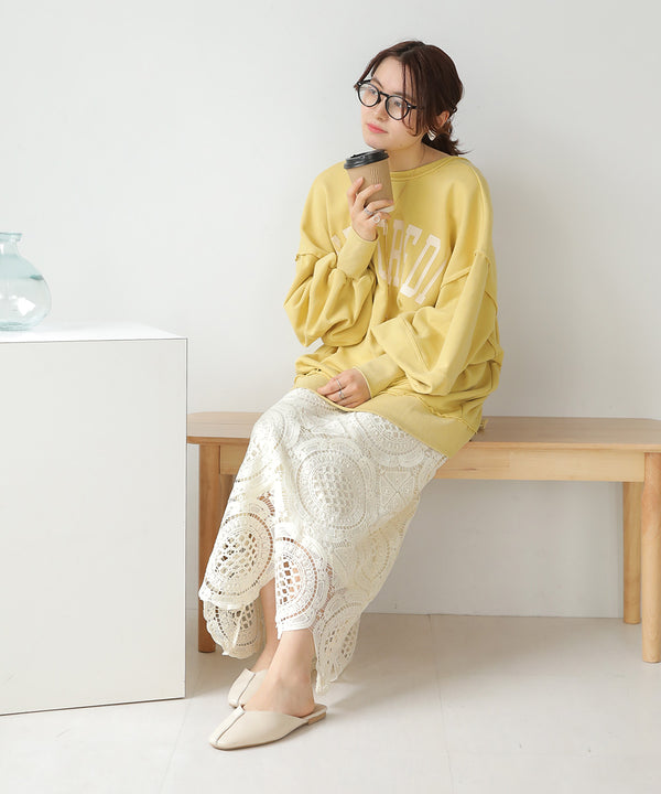 総レースキャミワンピース