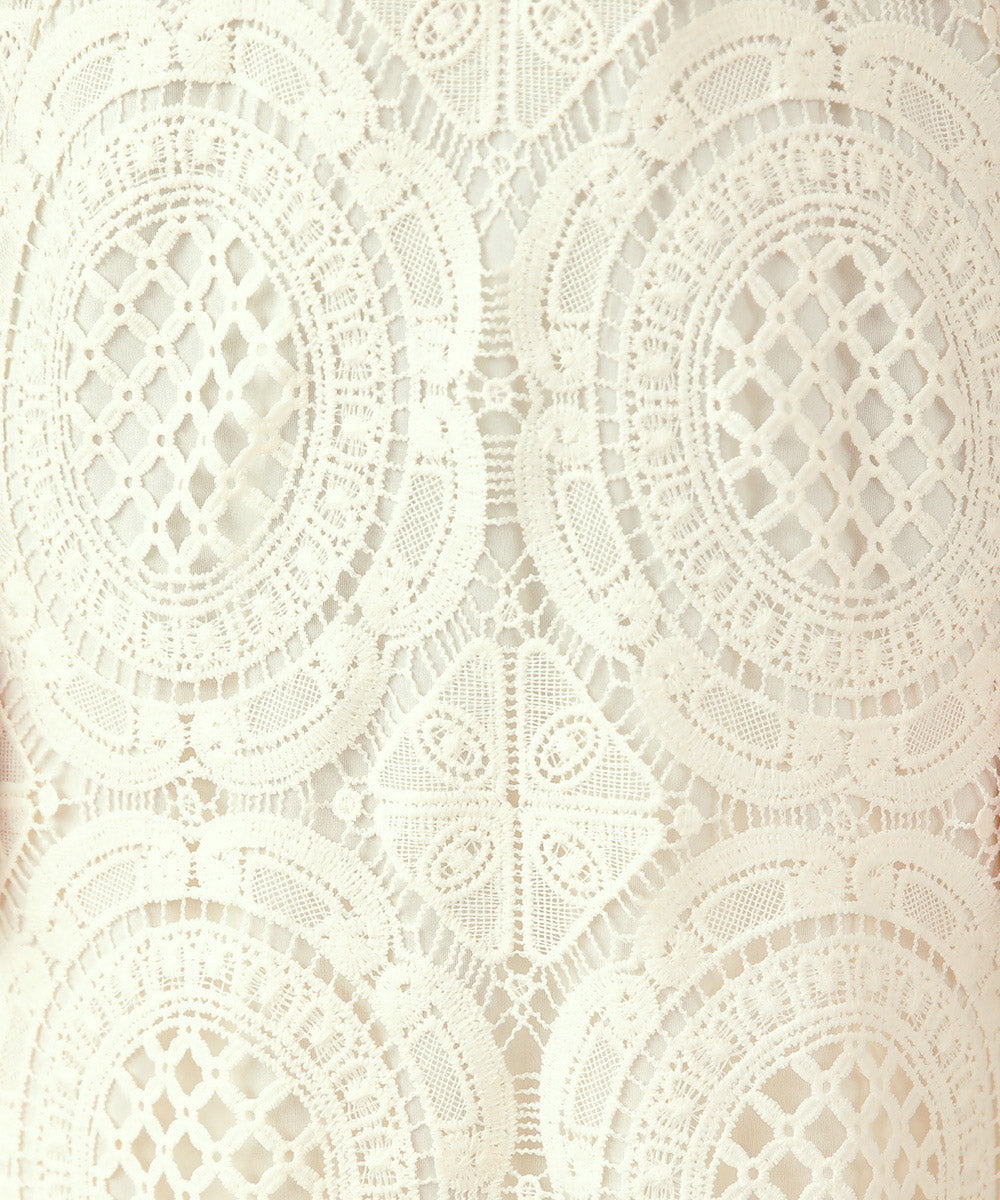 総レースキャミワンピース