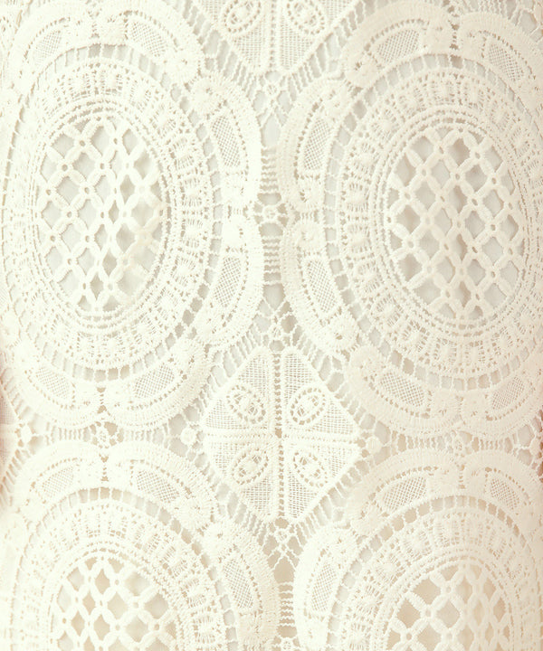 総レースキャミワンピース