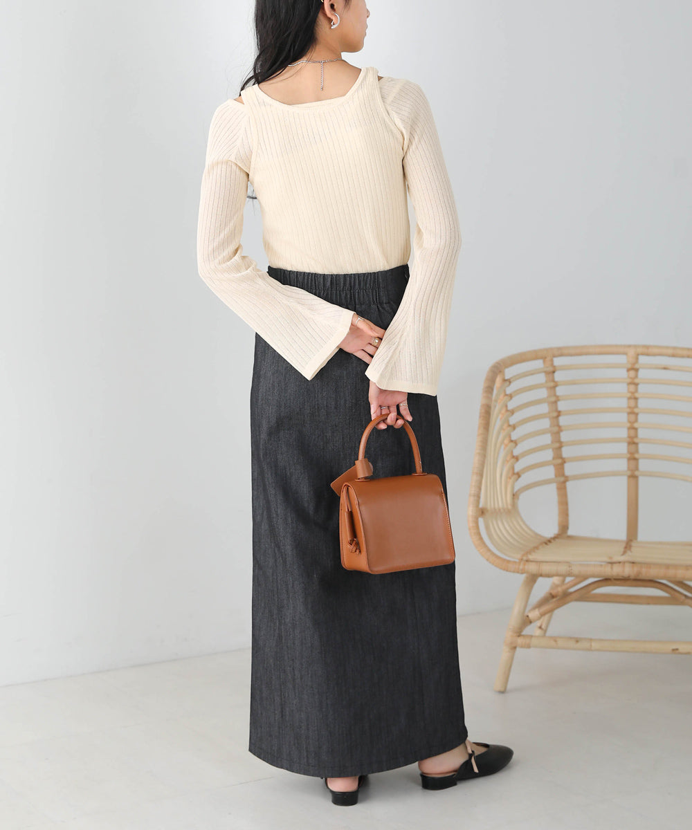 Bab 前後２ＷＡＹレイヤードニットトップス