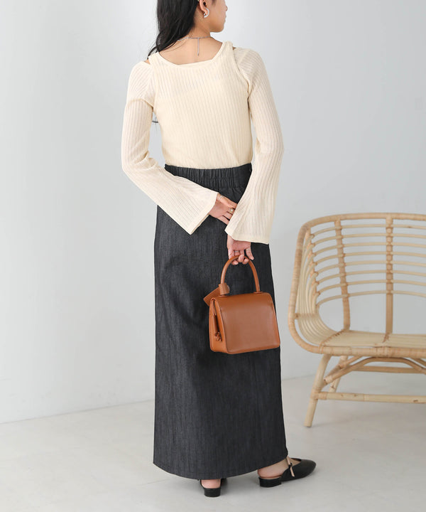 Bab 前後２ＷＡＹレイヤードニットトップス