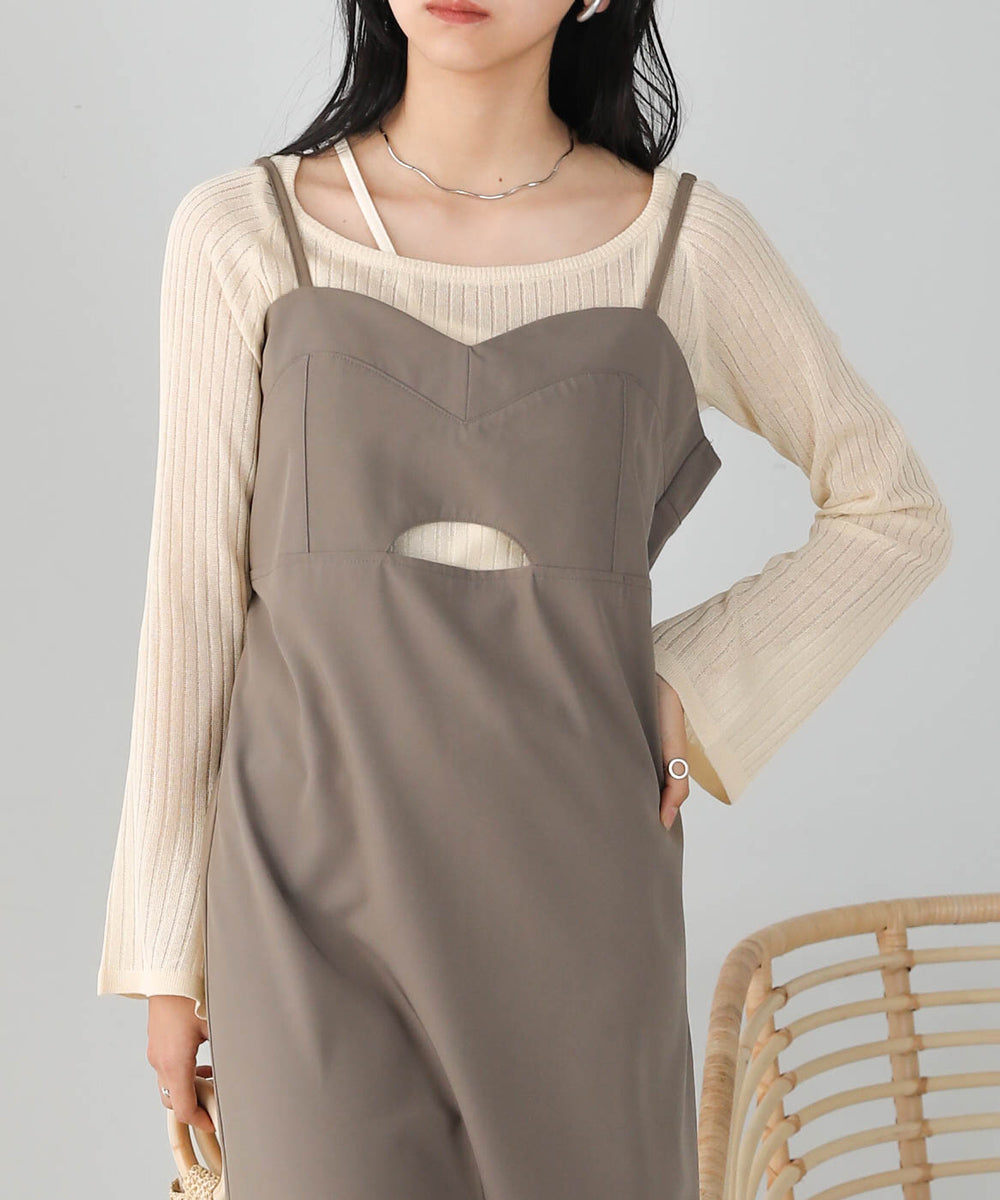 Bab 前後２ＷＡＹレイヤードニットトップス