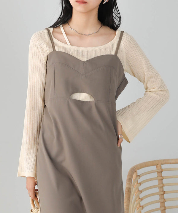 Bab 前後２ＷＡＹレイヤードニットトップス