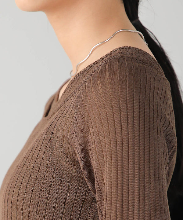 Bab 前後２ＷＡＹレイヤードニットトップス