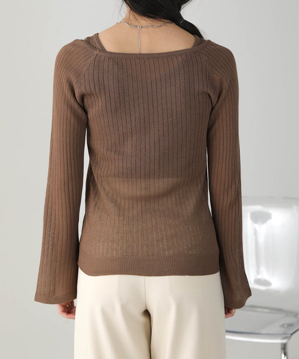 Bab 前後２ＷＡＹレイヤードニットトップス