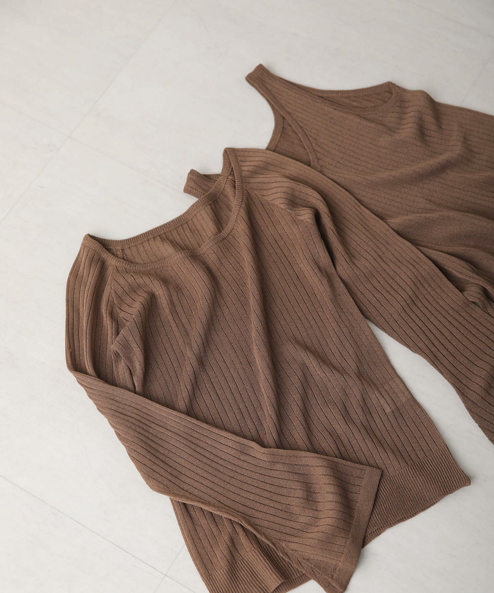 Bab 前後２ＷＡＹレイヤードニットトップス