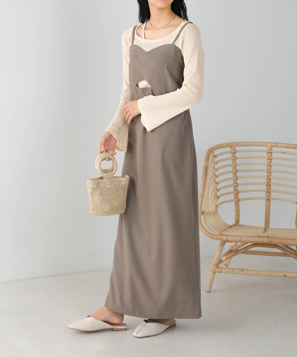 Bab 前後２ＷＡＹレイヤードニットトップス