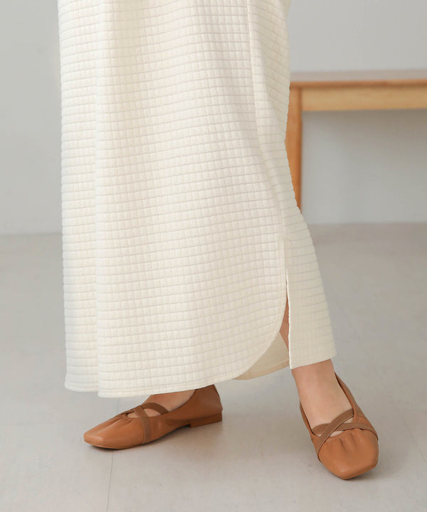 Bab ステッチ深Ｖネックワンピース