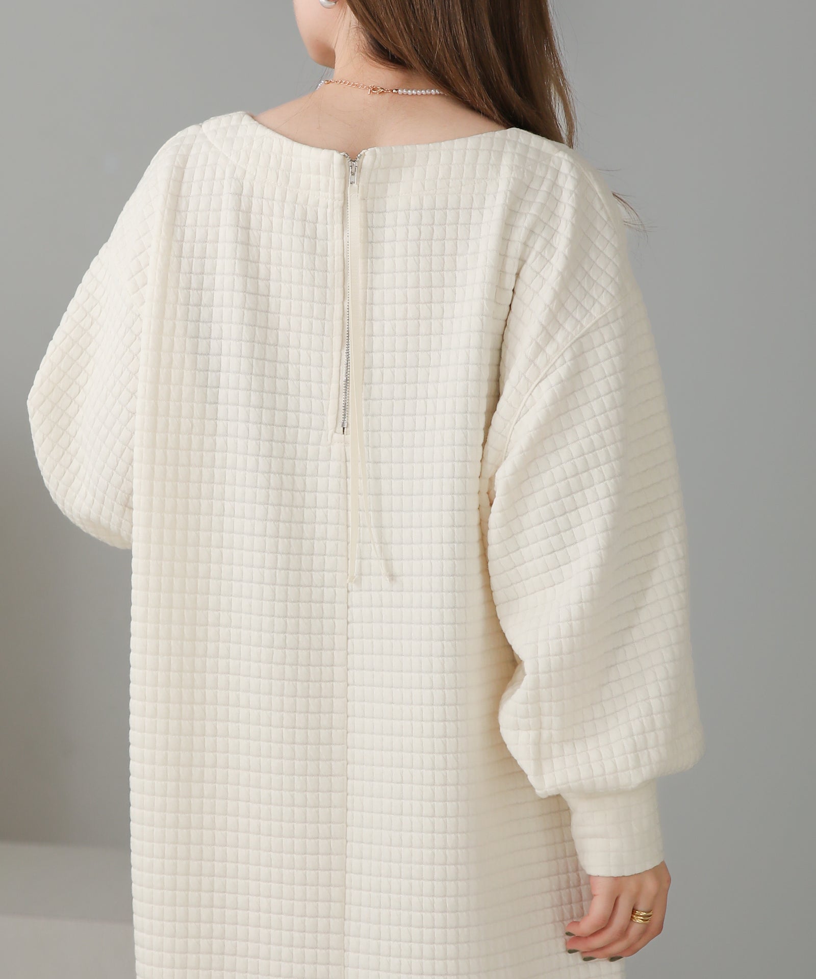 Bab ステッチ深Ｖネックワンピース