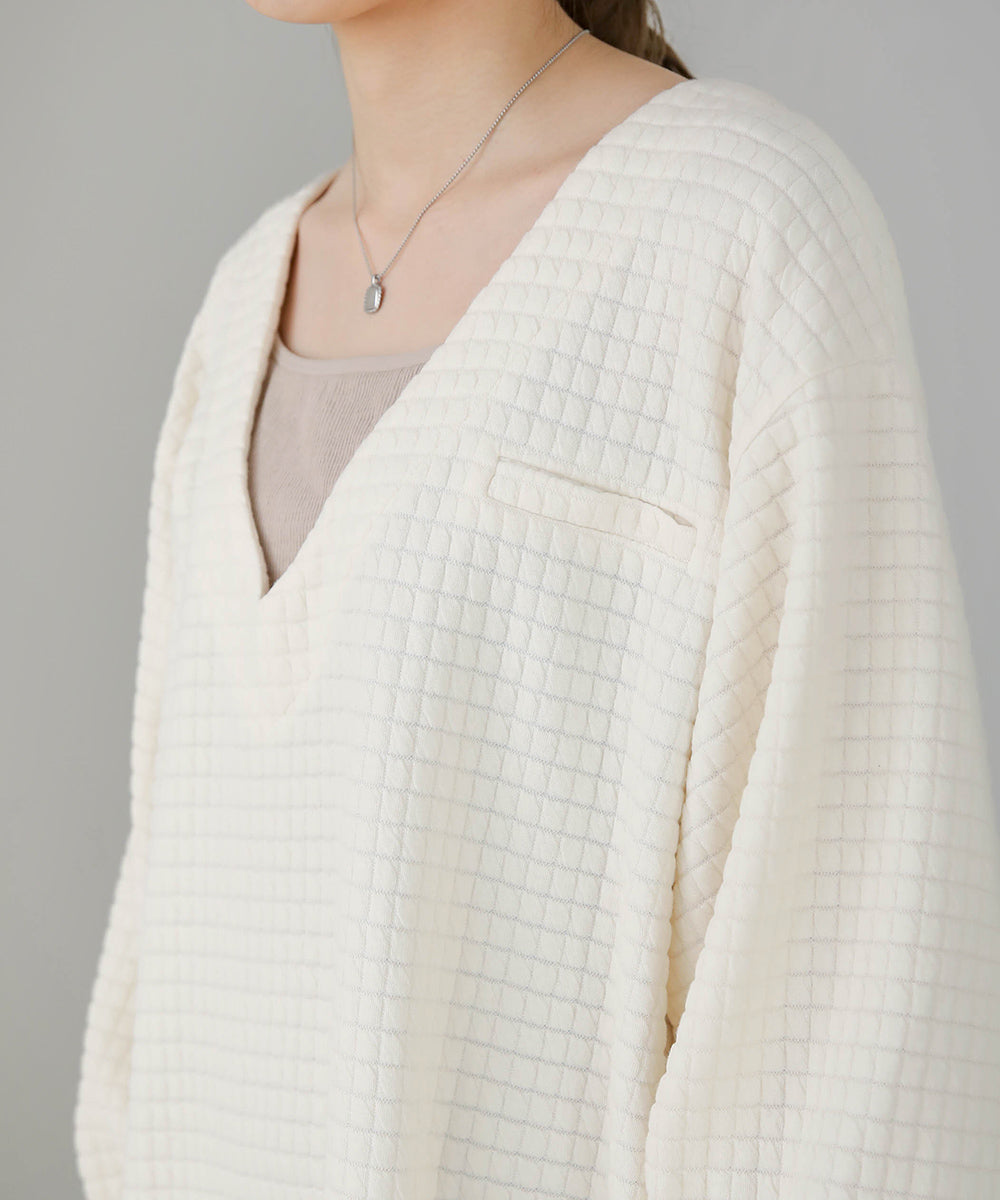 Bab ステッチ深Ｖネックワンピース