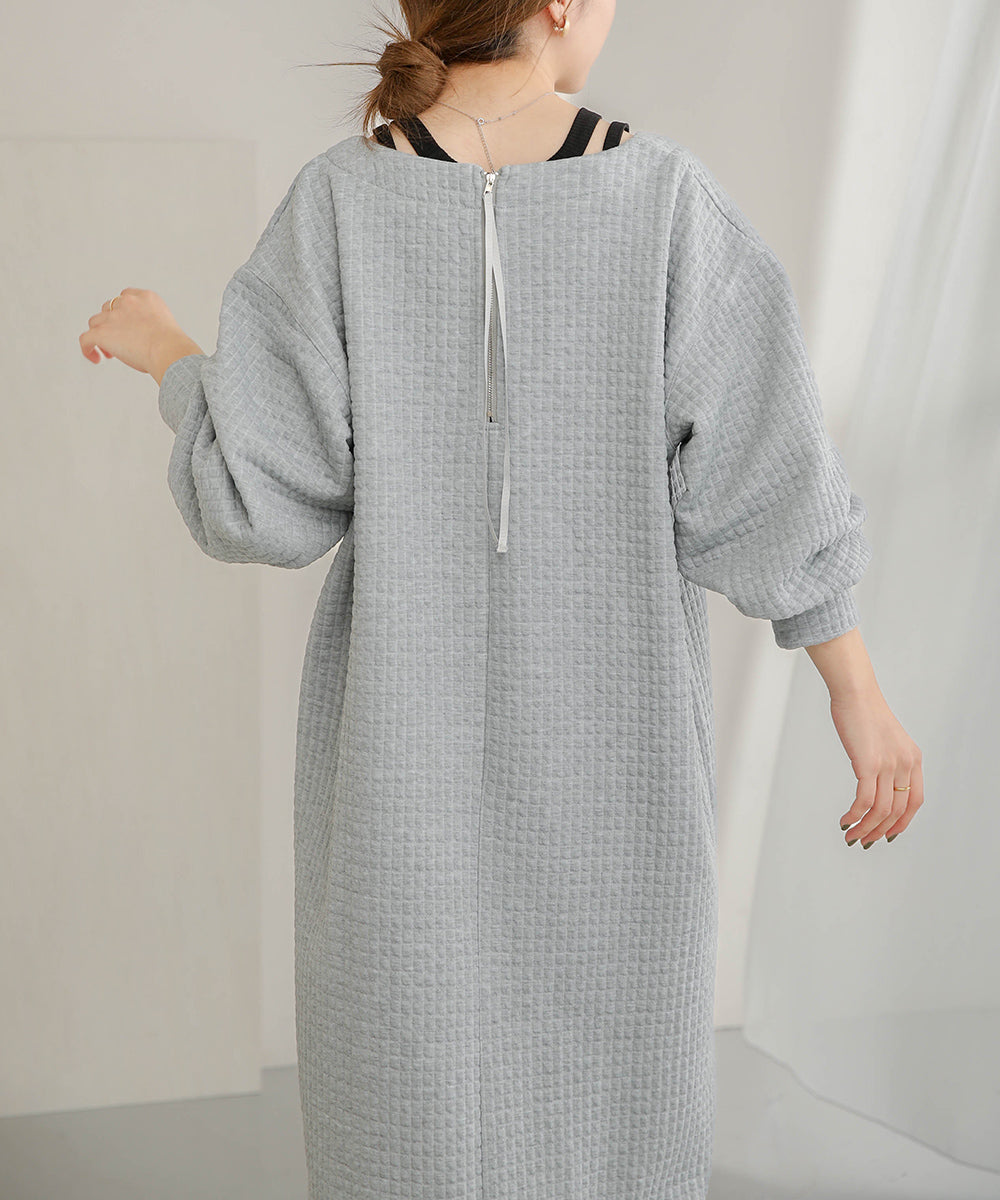 Bab ステッチ深Ｖネックワンピース