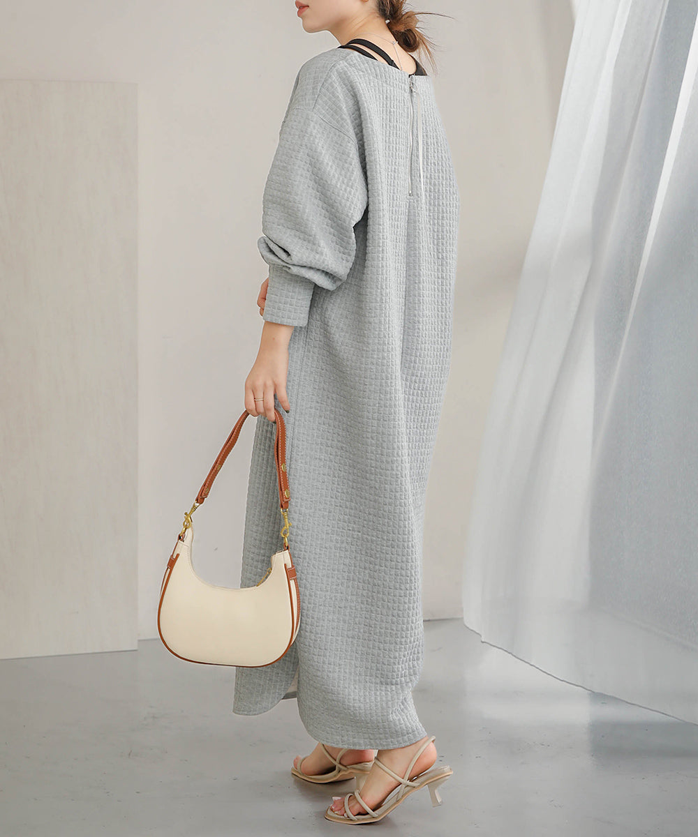 Bab ステッチ深Ｖネックワンピース