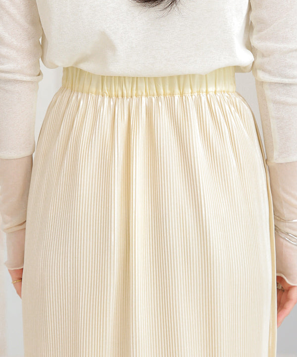 REVERSIBLE SHEER PLEATED SKIRT