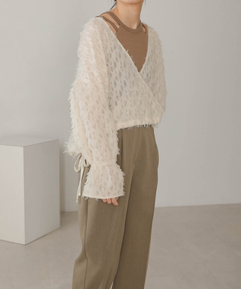 Bab 前後２ＷＡＹジャガードブラウス